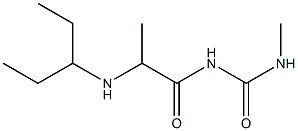 3-methyl-1-[2-(pentan-3-ylamino)propanoyl]urea Structure