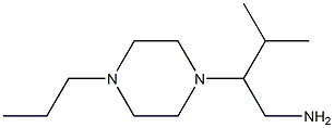 3-methyl-2-(4-propylpiperazin-1-yl)butan-1-amine Struktur