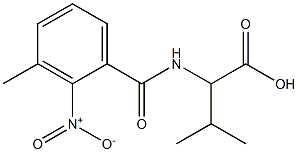 3-methyl-2-[(3-methyl-2-nitrophenyl)formamido]butanoic acid,,结构式