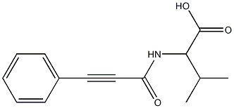 3-methyl-2-[(3-phenylprop-2-ynoyl)amino]butanoic acid Structure