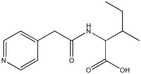 3-methyl-2-[(pyridin-4-ylacetyl)amino]pentanoic acid