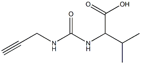 3-methyl-2-{[(prop-2-ynylamino)carbonyl]amino}butanoic acid Structure