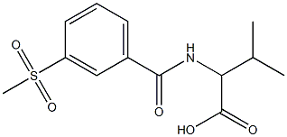 3-methyl-2-{[3-(methylsulfonyl)benzoyl]amino}butanoic acid