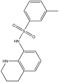 3-methyl-N-(1,2,3,4-tetrahydroquinolin-8-yl)benzene-1-sulfonamide Structure