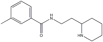 3-methyl-N-(2-piperidin-2-ylethyl)benzamide 结构式