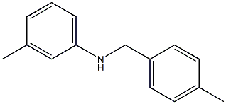 3-methyl-N-[(4-methylphenyl)methyl]aniline,,结构式