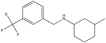 3-methyl-N-{[3-(trifluoromethyl)phenyl]methyl}cyclohexan-1-amine Structure