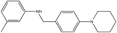 3-methyl-N-{[4-(piperidin-1-yl)phenyl]methyl}aniline