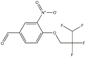 3-nitro-4-(2,2,3,3-tetrafluoropropoxy)benzaldehyde,,结构式