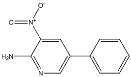 3-nitro-5-phenylpyridin-2-amine 化学構造式