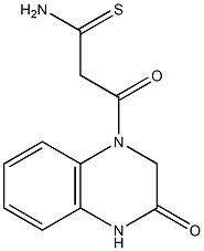 3-oxo-3-(3-oxo-1,2,3,4-tetrahydroquinoxalin-1-yl)propanethioamide,,结构式