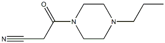 3-oxo-3-(4-propylpiperazin-1-yl)propanenitrile Struktur