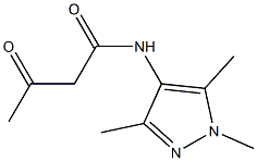 3-oxo-N-(1,3,5-trimethyl-1H-pyrazol-4-yl)butanamide Struktur