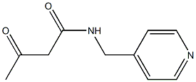 3-oxo-N-(pyridin-4-ylmethyl)butanamide Struktur