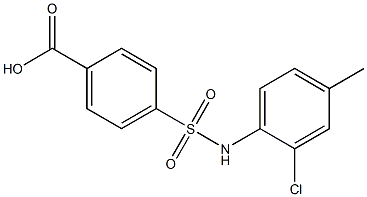 4-[(2-chloro-4-methylphenyl)sulfamoyl]benzoic acid Structure