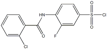 4-[(2-chlorobenzene)amido]-3-fluorobenzene-1-sulfonyl chloride 结构式