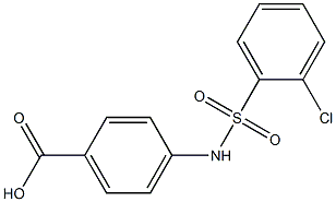 4-[(2-chlorobenzene)sulfonamido]benzoic acid|