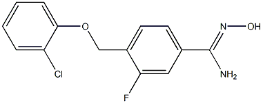 4-[(2-chlorophenoxy)methyl]-3-fluoro-N'-hydroxybenzenecarboximidamide