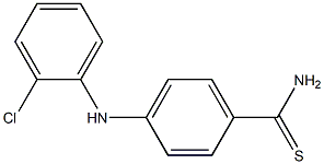  4-[(2-chlorophenyl)amino]benzene-1-carbothioamide