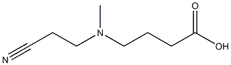 4-[(2-cyanoethyl)(methyl)amino]butanoic acid Struktur
