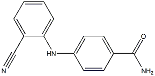 4-[(2-cyanophenyl)amino]benzamide Structure