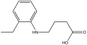 4-[(2-ethylphenyl)amino]butanoic acid Structure