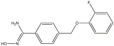 4-[(2-fluorophenoxy)methyl]-N'-hydroxybenzenecarboximidamide Structure