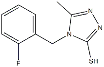 4-[(2-fluorophenyl)methyl]-5-methyl-4H-1,2,4-triazole-3-thiol