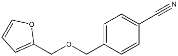 4-[(2-furylmethoxy)methyl]benzonitrile 化学構造式