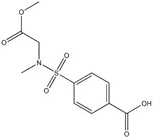 4-[(2-methoxy-2-oxoethyl)(methyl)sulfamoyl]benzoic acid Structure