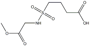 4-[(2-methoxy-2-oxoethyl)sulfamoyl]butanoic acid Structure