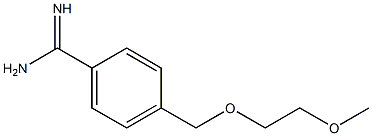 4-[(2-methoxyethoxy)methyl]benzenecarboximidamide Structure