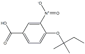 4-[(2-methylbutan-2-yl)oxy]-3-nitrobenzoic acid 结构式