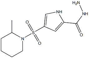 4-[(2-methylpiperidin-1-yl)sulfonyl]-1H-pyrrole-2-carbohydrazide Structure