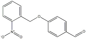 4-(2-ニトロベンジルオキシ)ベンズアルデヒド 化学構造式