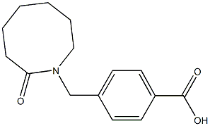 4-[(2-oxoazocan-1-yl)methyl]benzoic acid,,结构式