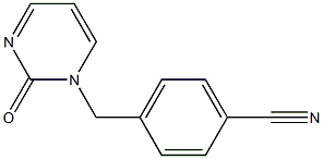 4-[(2-oxopyrimidin-1(2H)-yl)methyl]benzonitrile 结构式