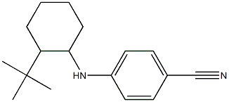 4-[(2-tert-butylcyclohexyl)amino]benzonitrile Struktur