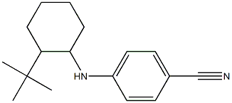 4-[(2-tert-butylcyclohexyl)amino]benzonitrile Structure