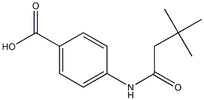 4-[(3,3-dimethylbutanoyl)amino]benzoic acid Structure