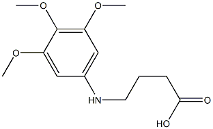 4-[(3,4,5-trimethoxyphenyl)amino]butanoic acid Struktur