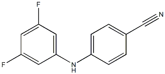 4-[(3,5-difluorophenyl)amino]benzonitrile Structure