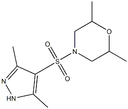 4-[(3,5-dimethyl-1H-pyrazol-4-yl)sulfonyl]-2,6-dimethylmorpholine