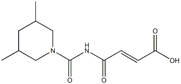 4-[(3,5-dimethylpiperidin-1-yl)carbonylamino]-4-oxobut-2-enoic acid Structure