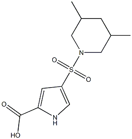 4-[(3,5-dimethylpiperidin-1-yl)sulfonyl]-1H-pyrrole-2-carboxylic acid Structure