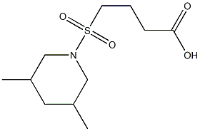 4-[(3,5-dimethylpiperidine-1-)sulfonyl]butanoic acid|