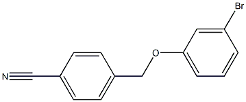 4-[(3-bromophenoxy)methyl]benzonitrile 结构式