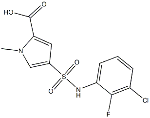  4-[(3-chloro-2-fluorophenyl)sulfamoyl]-1-methyl-1H-pyrrole-2-carboxylic acid