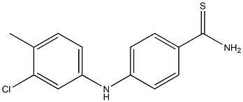 4-[(3-chloro-4-methylphenyl)amino]benzene-1-carbothioamide