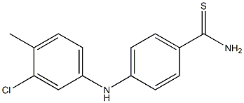 4-[(3-chloro-4-methylphenyl)amino]benzene-1-carbothioamide|